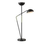 Luminaria de piso negra elegante durable