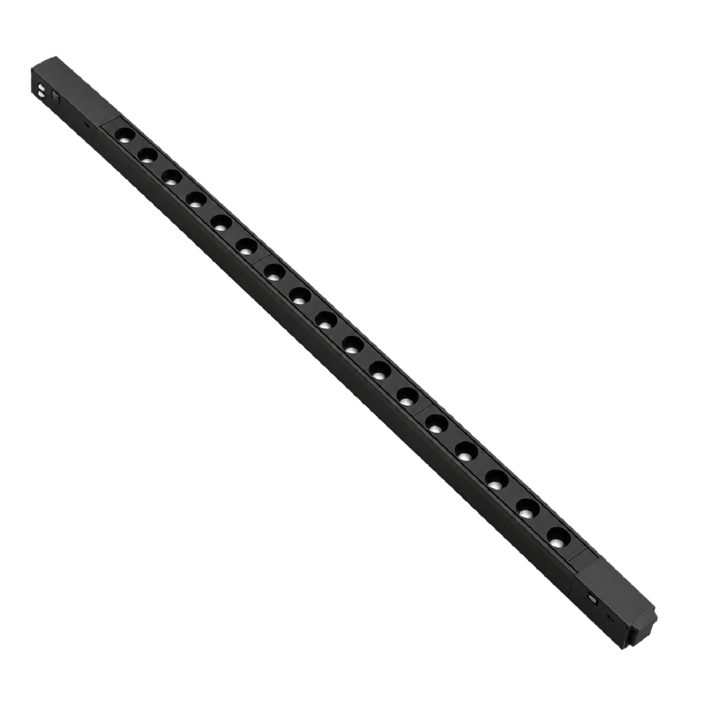 Luminaria lineal magnética negra 18W