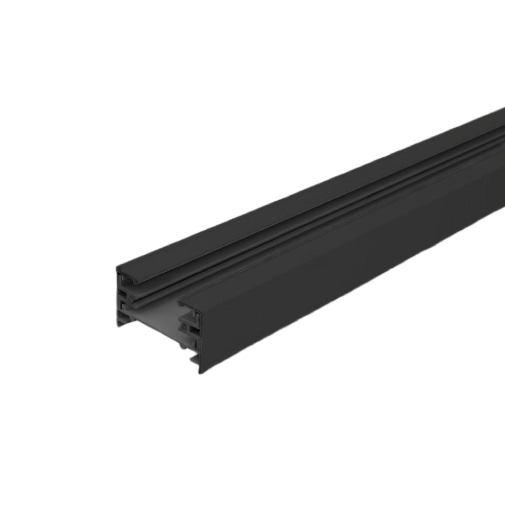 Riel negro de 1 metro 2H sobreponer