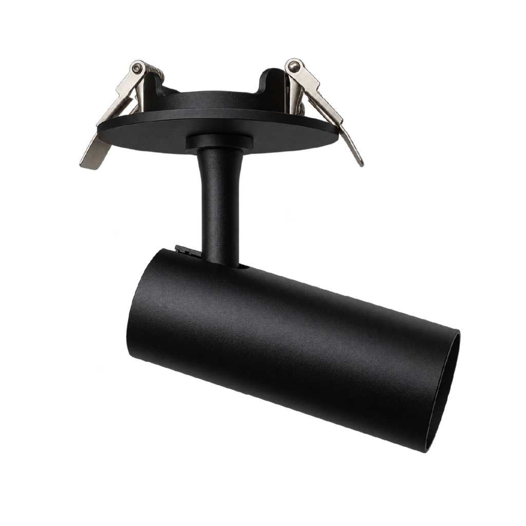 Spot Dirigible Empotrar Negro 10W