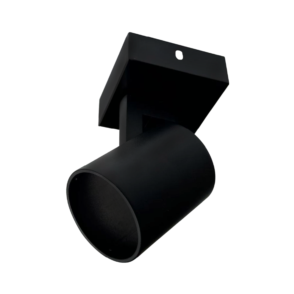 Spot Dirigible Negro GU10 Compacto