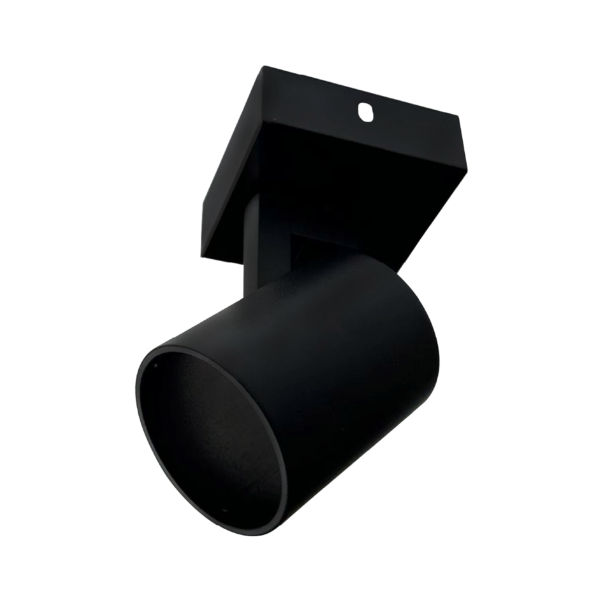 Spot Dirigible Negro GU10 Compacto