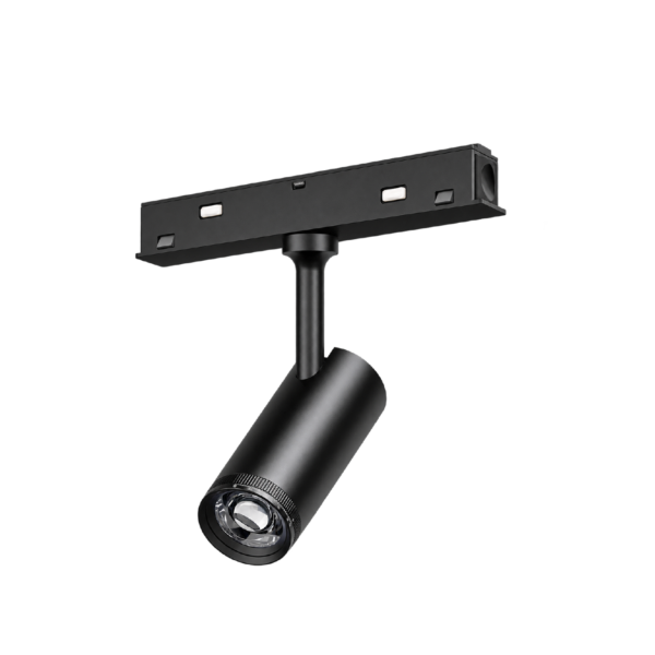 Spot Magnético Negro 12W Cálido