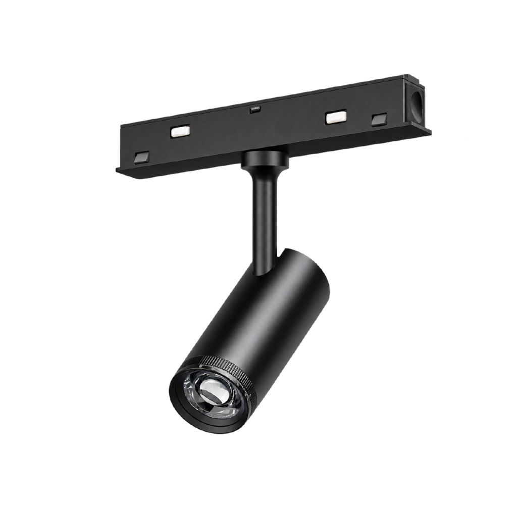 Spot magnético negro 18W cálido