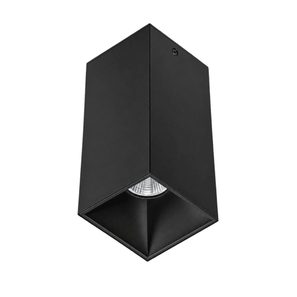 Aplique Techo Cuadrado GU10 Negro