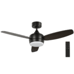 Ventilador de techo LED negro moderno