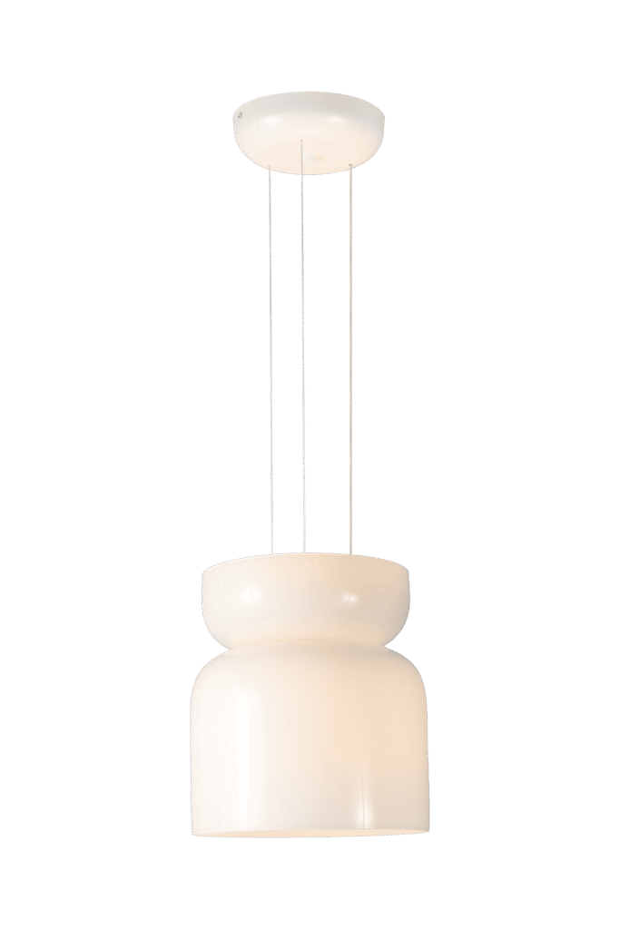 Luminaria colgante LED blanco mate elegante